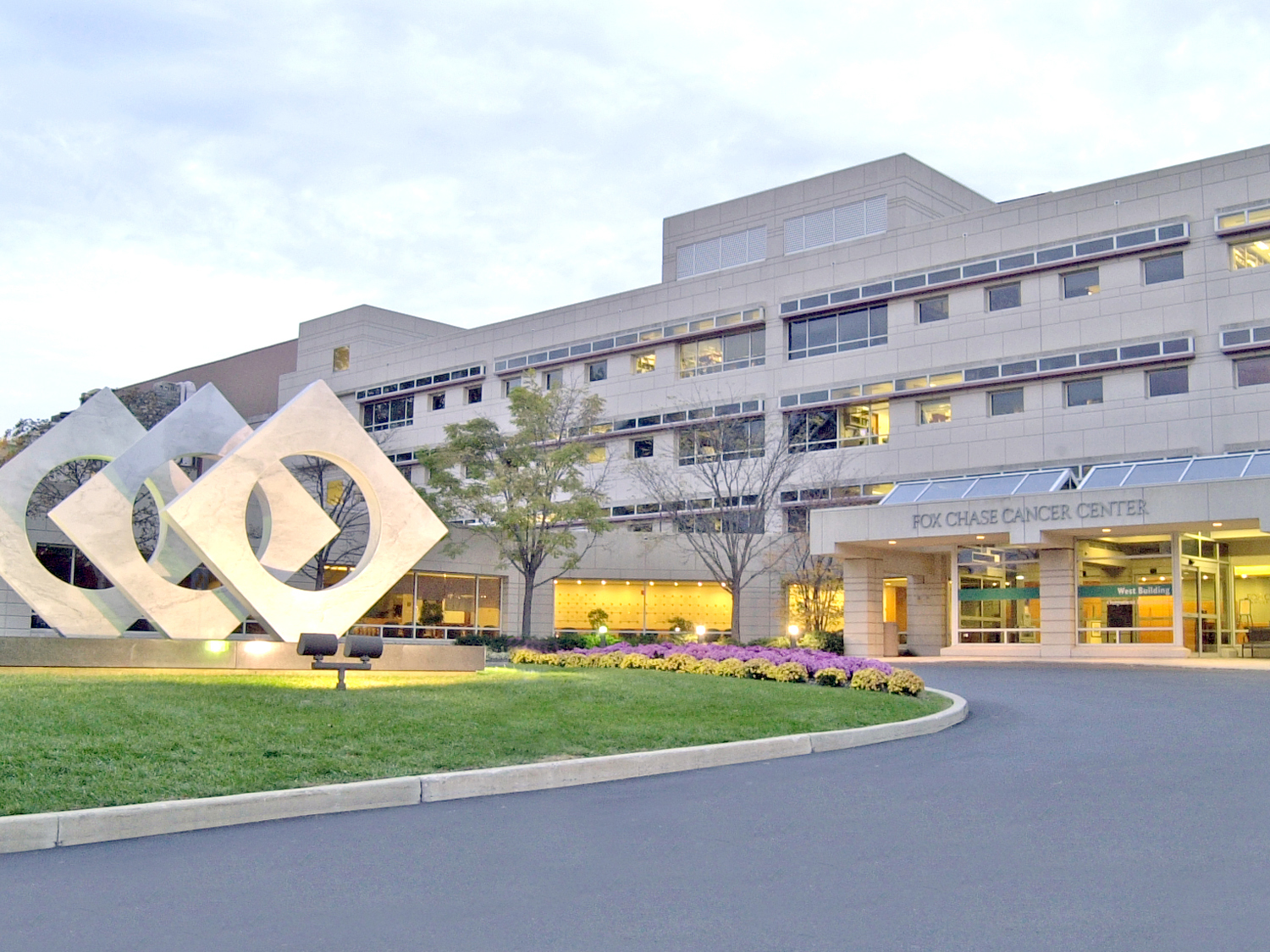 the exterior of Fox Chase Cancer Center