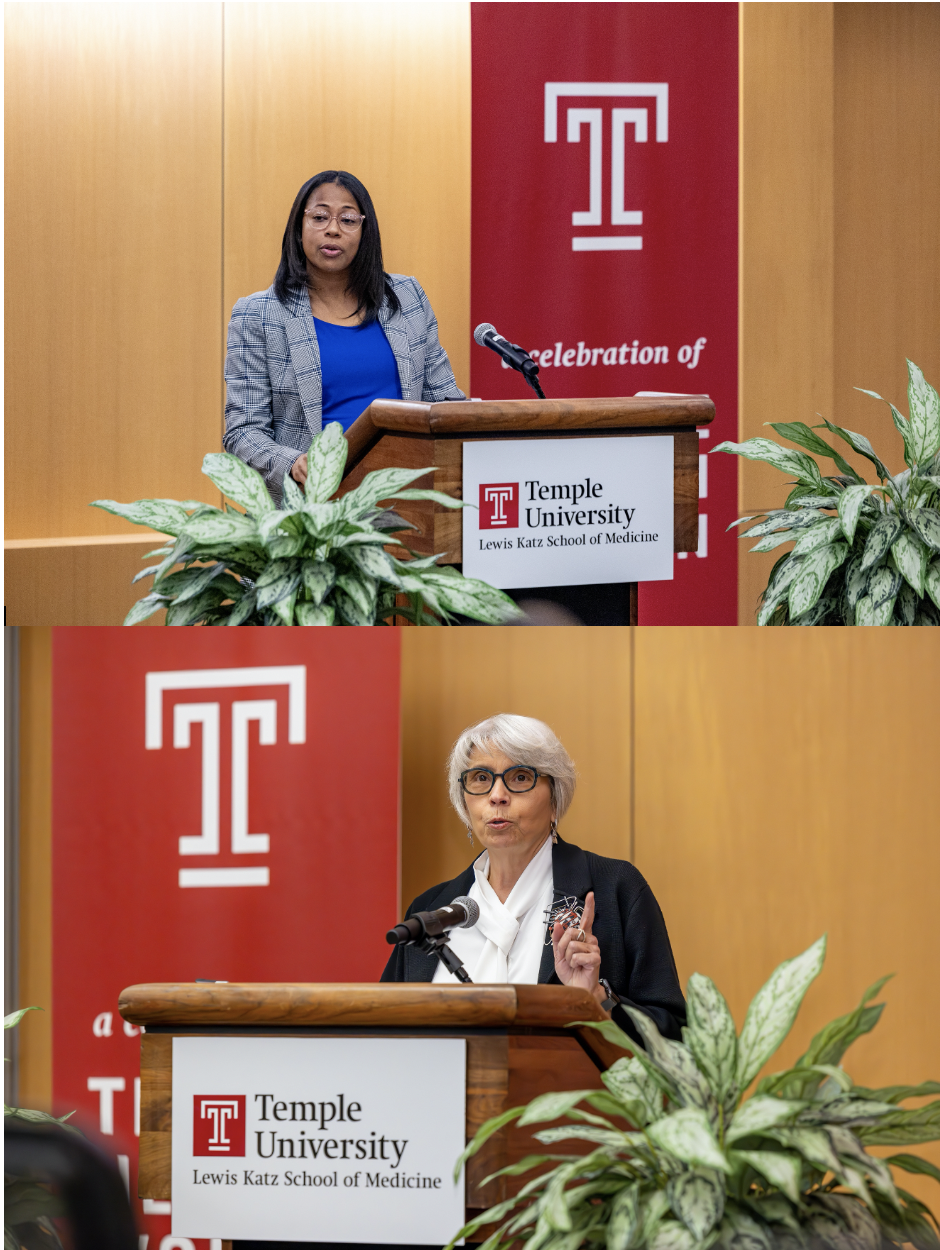 Two speakers at the Temple Health Women Celebration