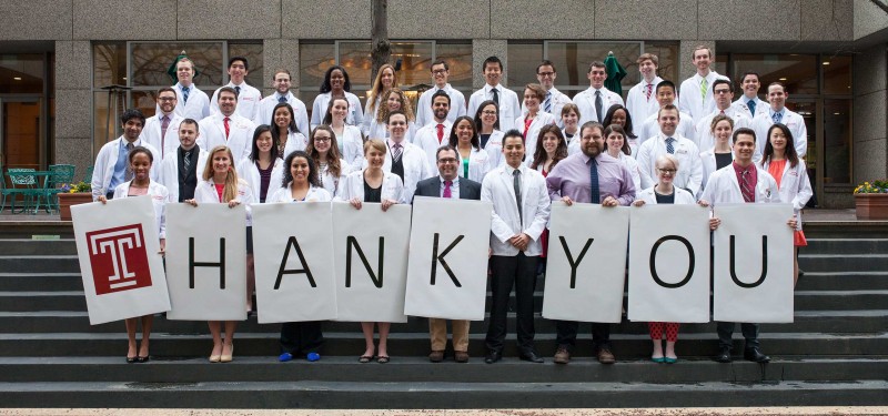 A thank you from medical students to donors.