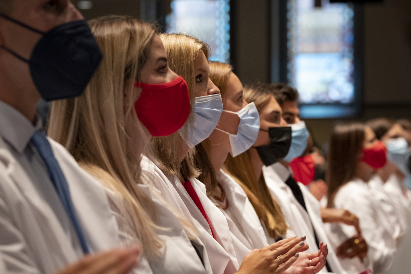 Medical Students with their white coats