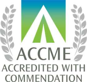 ACCME Accredited with Commendation logo.