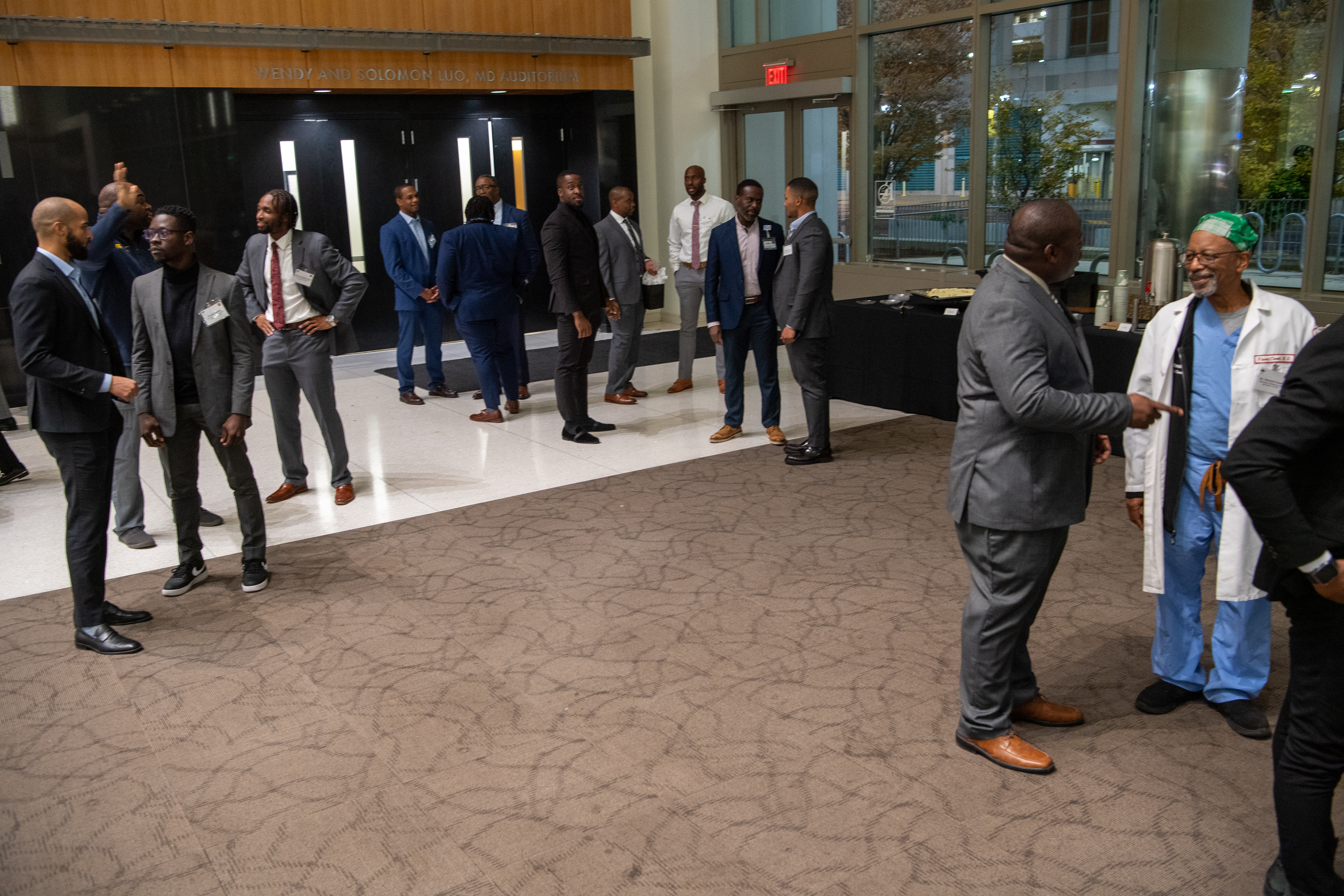Attendees network and socialize at the Black Men in Medicine 2023 event