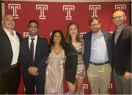 2023-24 chief residents at a Temple social gathering