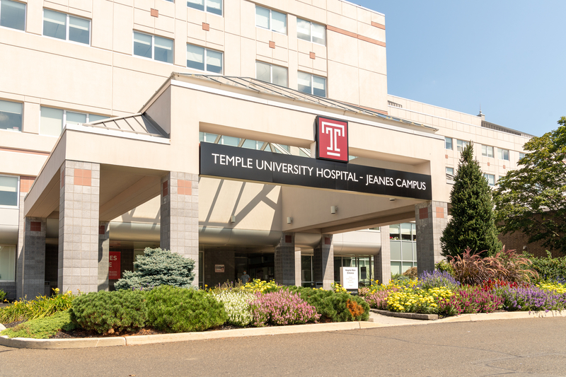 the exterior of Temple University Hospital – Jeanes Campus