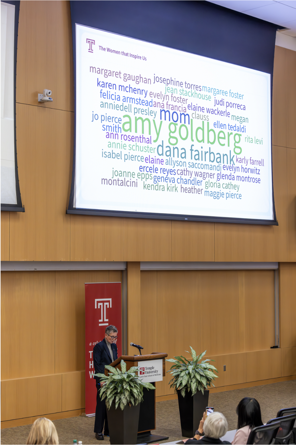 Dr. Amy Goldberg introduces the Temple Women Health event