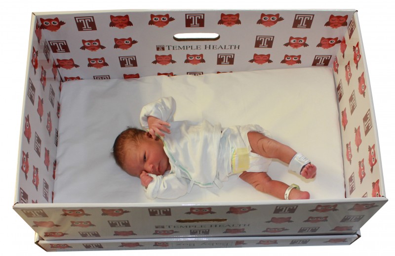 Temple's baby box campaign