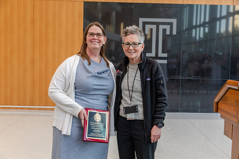 Christine Mount with Amy Goldberg, Faculty Awards 2023