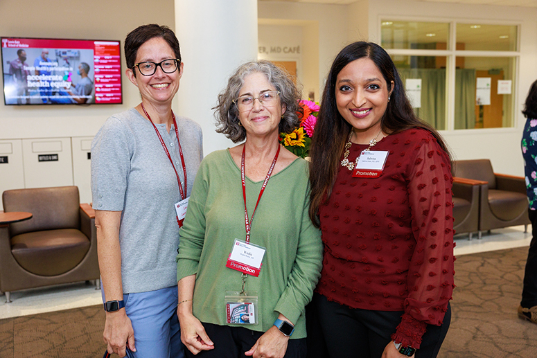 three female Temple Medical School faculty members