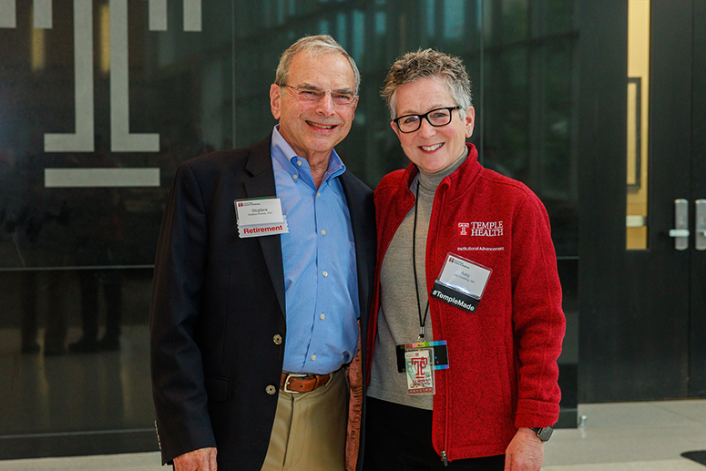 an older man and Dean Amy J. Goldberg, MD