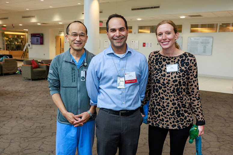 two male and one female faculty members