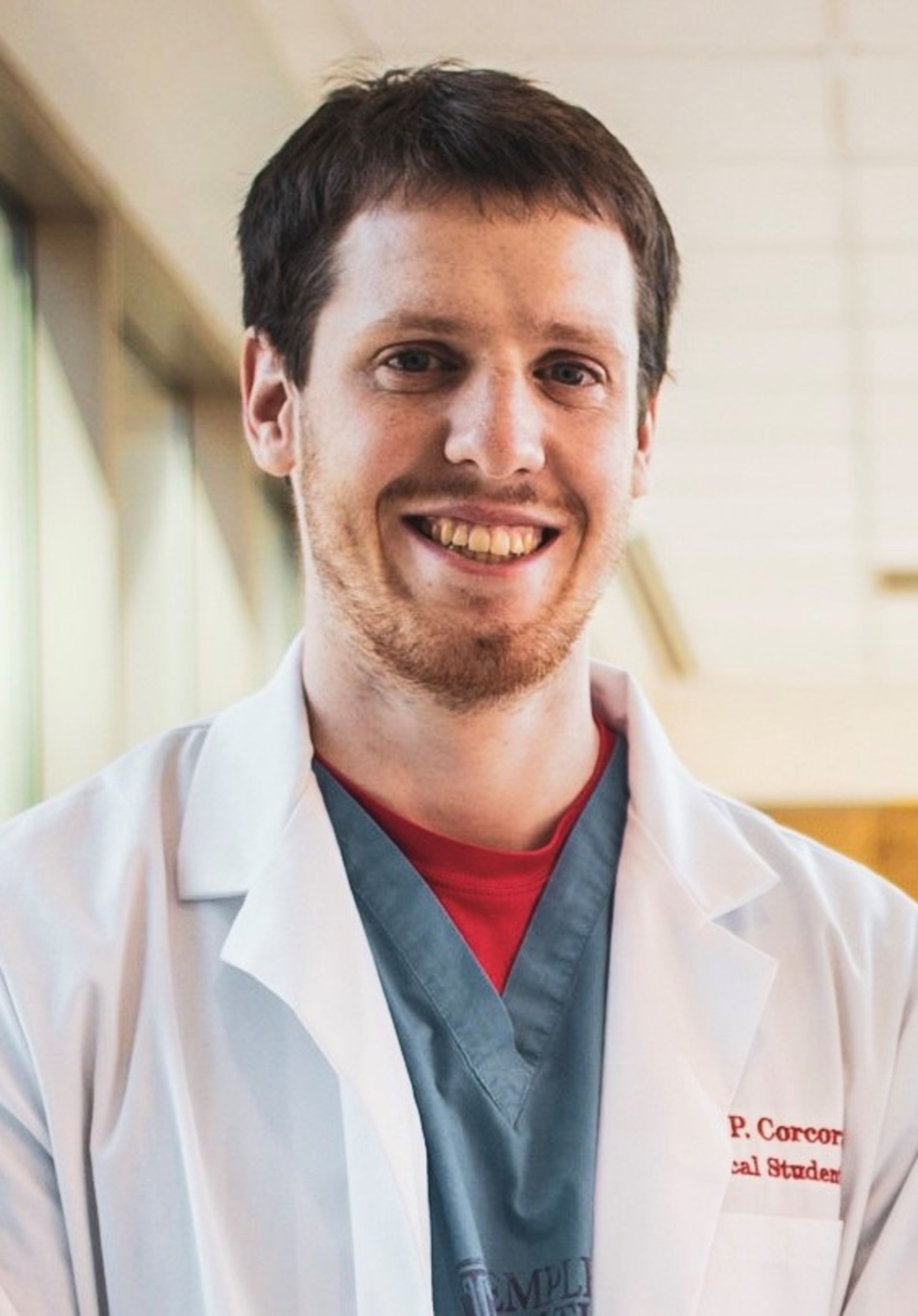 Joe Corcoran, a fourth-year medical student at LKSOM